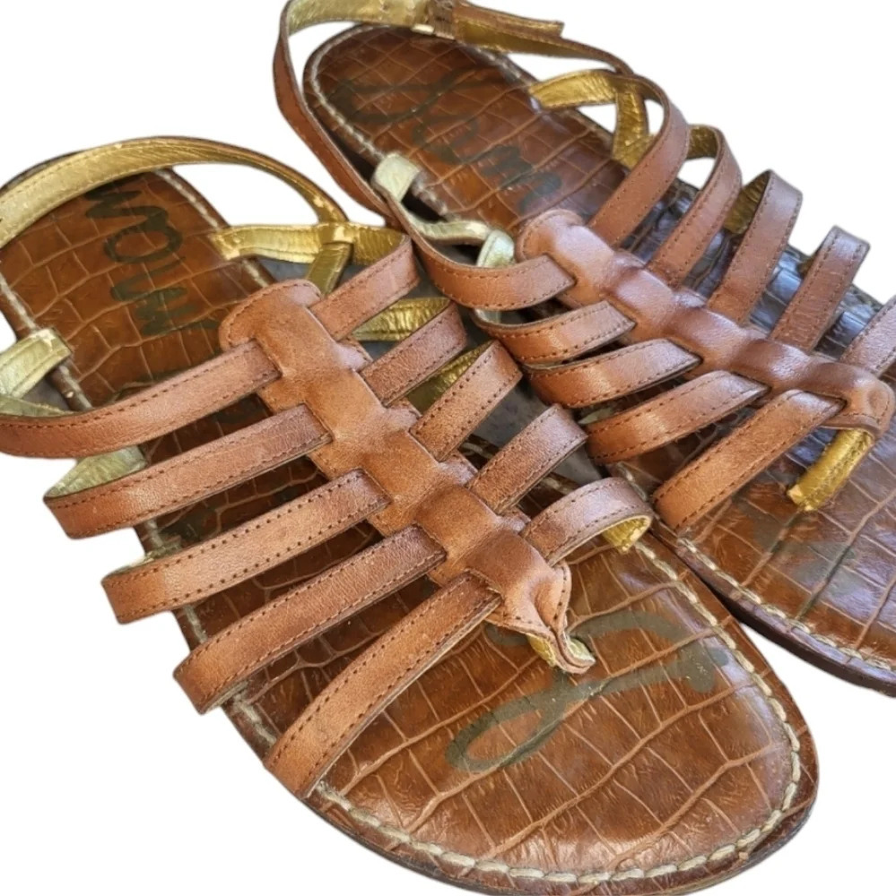 Sam Edelman Garland Leather Strappy Sandals